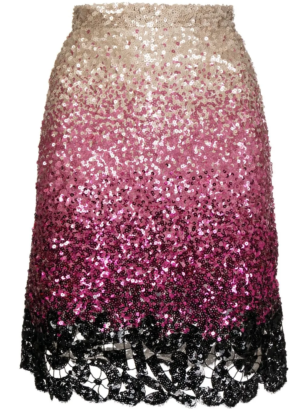 

Ermanno Scervino sequinned gradient-effect mini dress - Pink