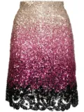 Ermanno Scervino sequinned gradient-effect mini dress - Pink