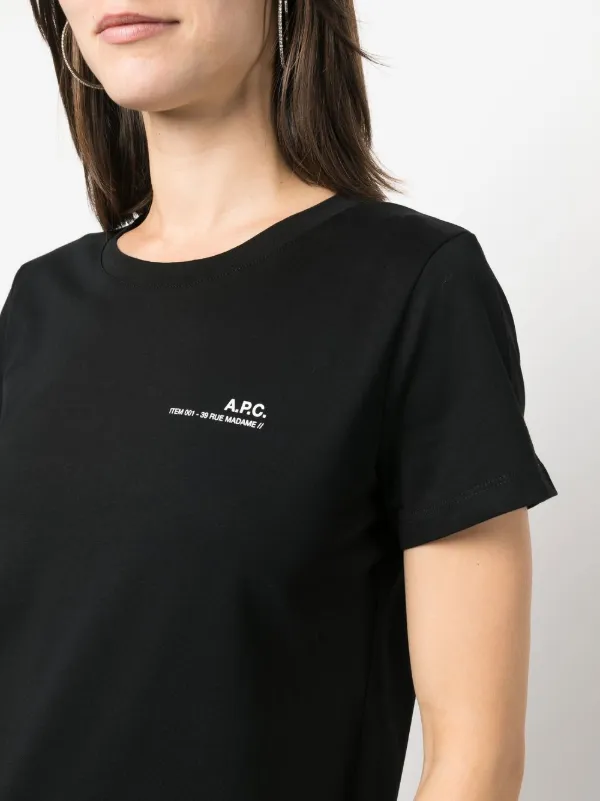 A.P.C. ロゴ Tシャツ | ブラック | FARFETCH JP