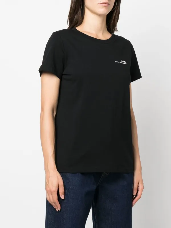 APC Tシャツ　ブラック A.P.C. ロゴ Tシャツ | ブラック | FARFETCH JP