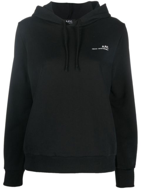 A.P.C. logo drawstring hoodie Women