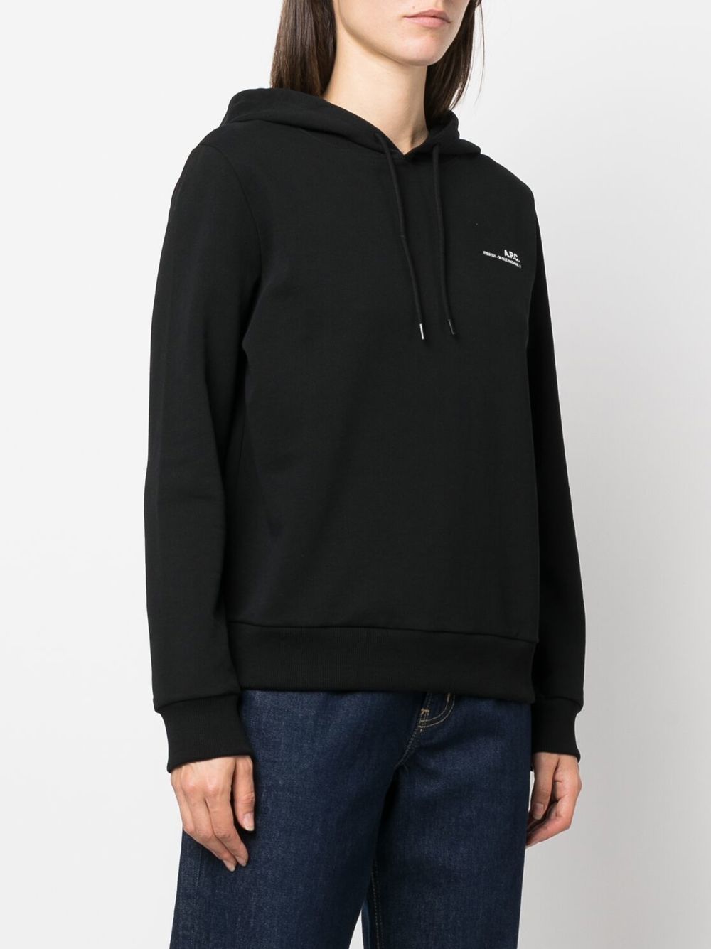 A.P.C. logo drawstring hoodie Women