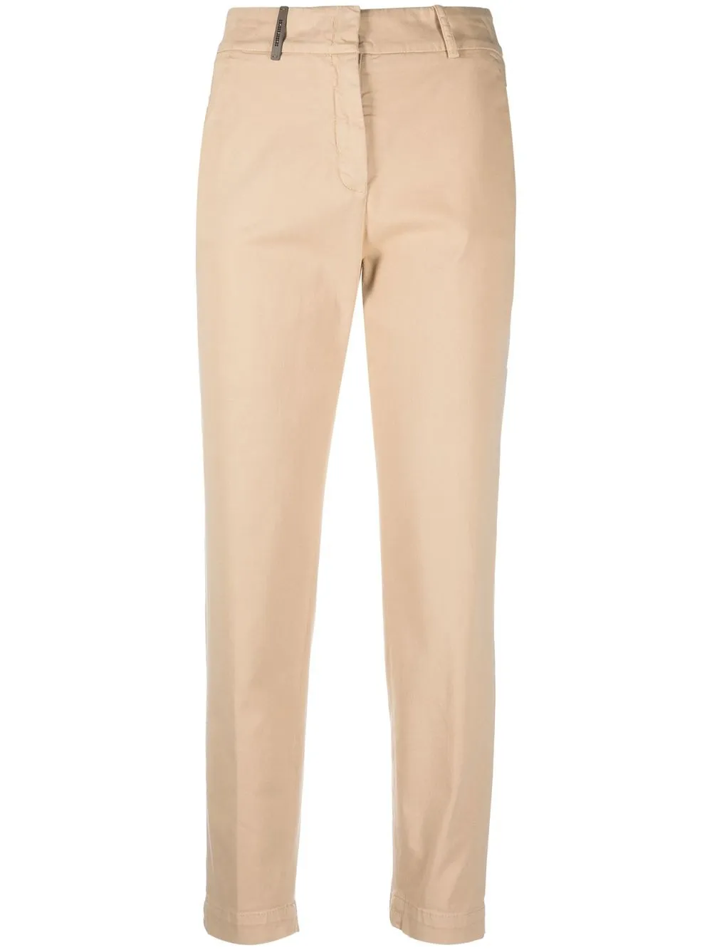 

Peserico straight-leg cotton trousers - Neutrals