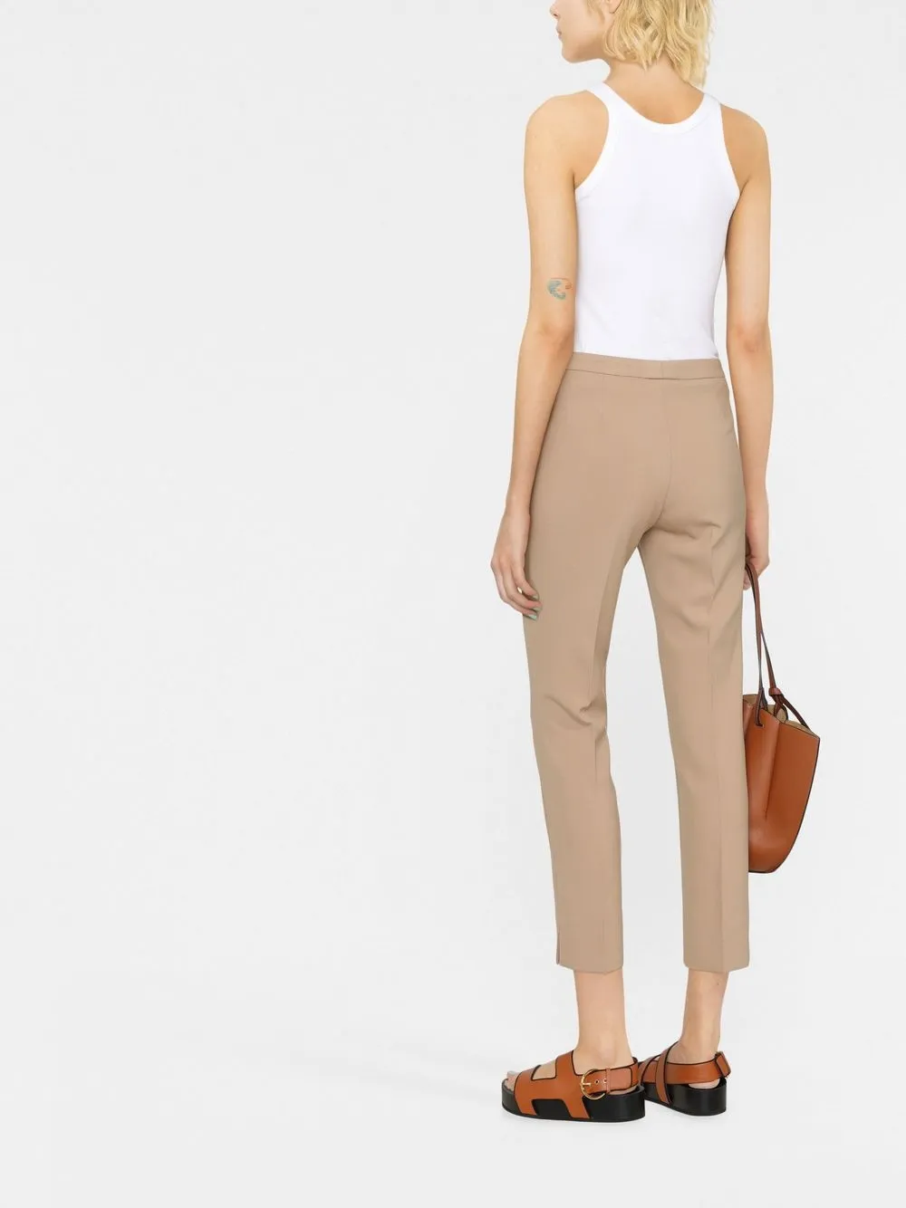  Peserico Klassische Cropped Hose   Nude 