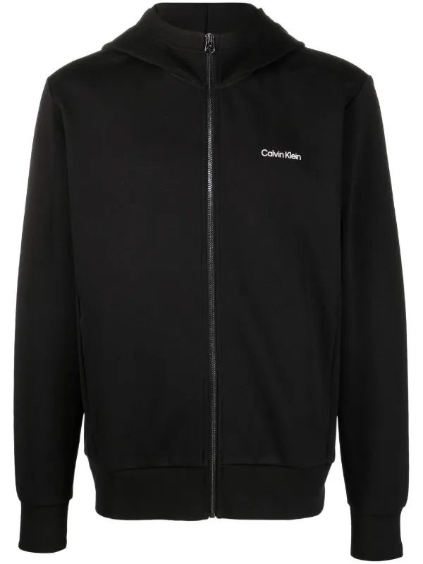 Calvin Klein logo-print zip-up Hoodie 