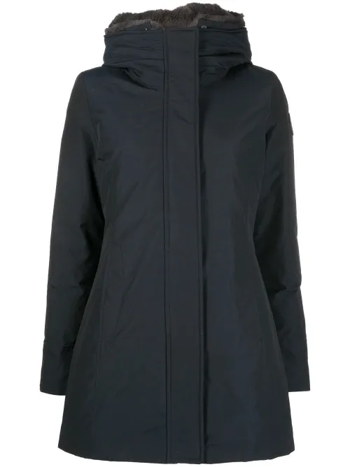 Hoodie zippé à patch logo - Woolrich - Modalova