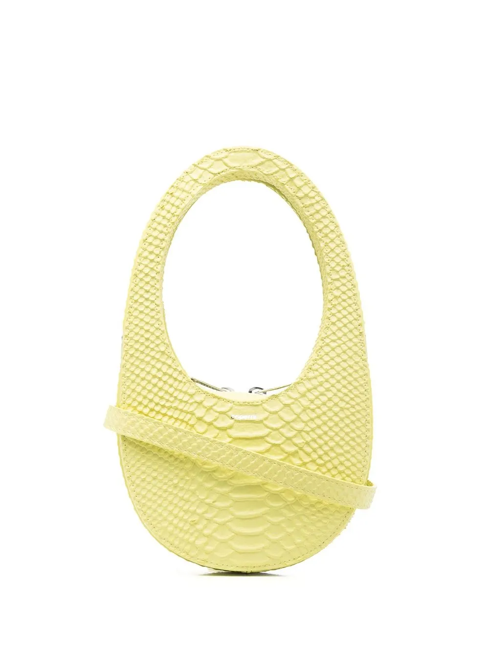 

Coperni snake-effect curved shoulder bag - Yellow