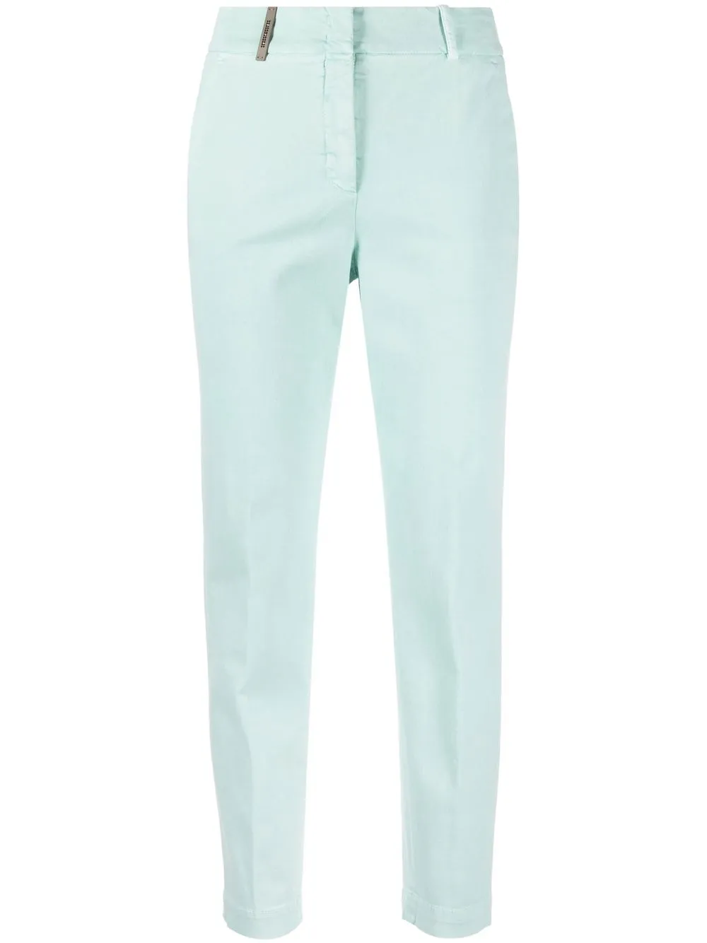 

Peserico pantalones slim con abertura - Azul