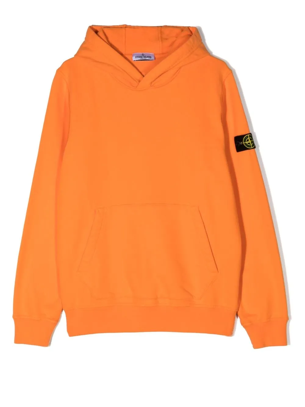 

Stone Island Junior hoodie con parche del logo - Naranja