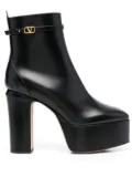 Valentino Garavani 120mm Tan-Go platform ankle boots - Black