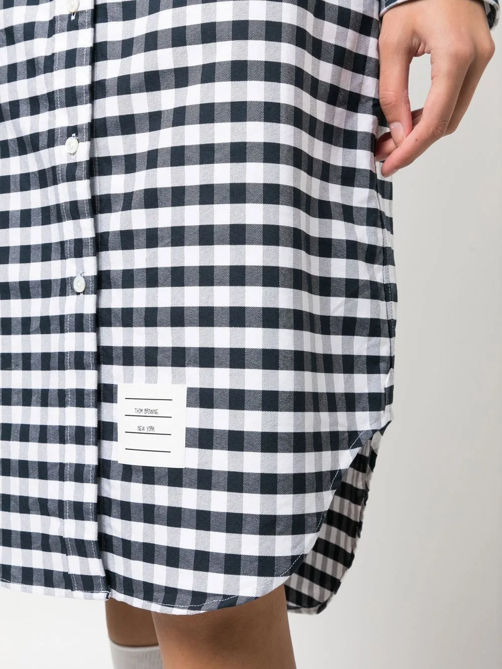 Thom Browne Gingham knee-length Shirt Dress - Farfetch