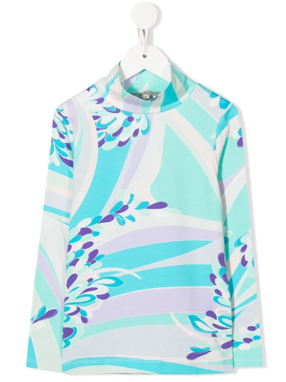 

PUCCI Junior top con estampado abstracto - Azul