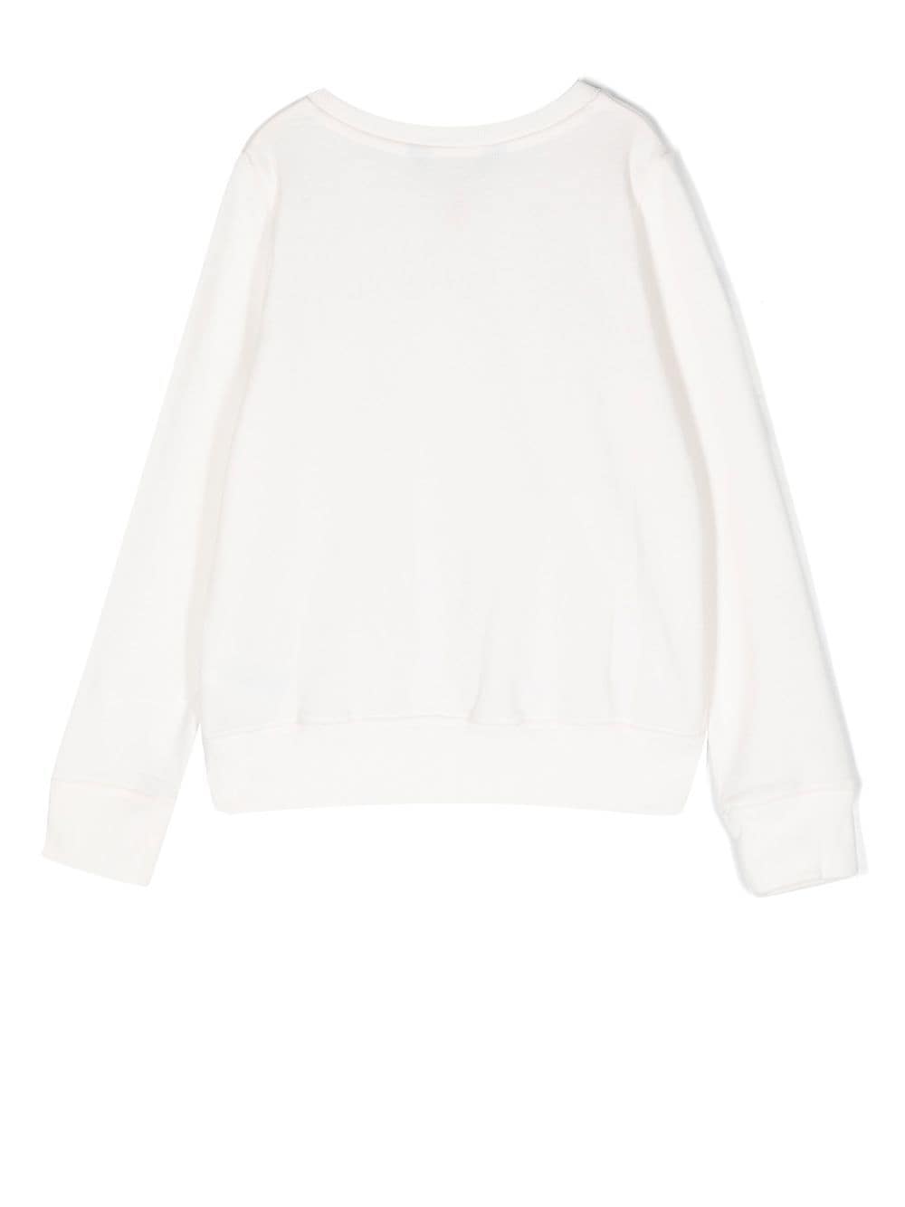 Shop Ralph Lauren Polo Bear-print Sweatshirt In White