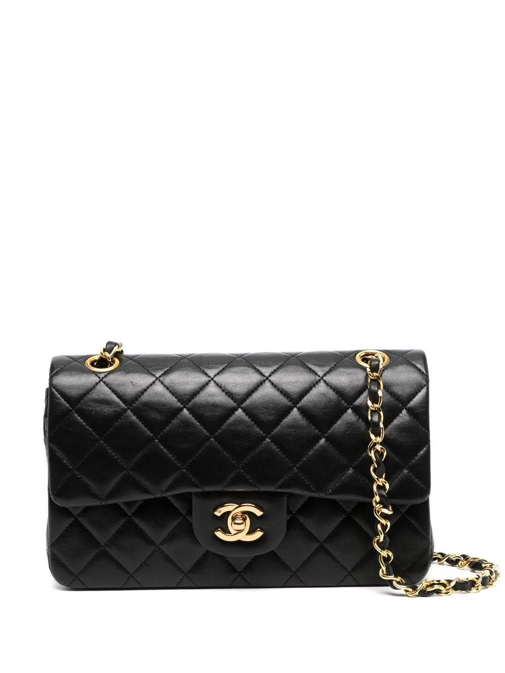 

Chanel Pre-Owned 1989-1991 small Double Flap shoulder bag - Black