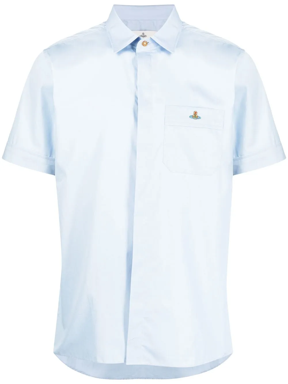 

Vivienne Westwood camisa con orbe bordado - Azul