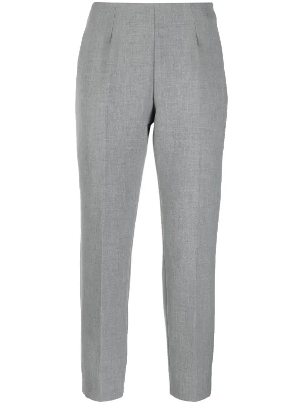 Peserico slim-fit Cropped Trousers Grey FARFETCH BH