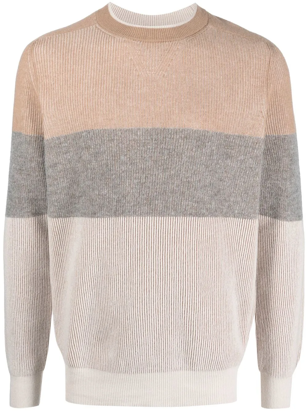 

Peserico colour-block print sweater - Neutrals