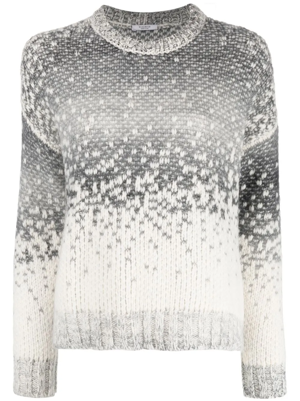 

Peserico ombre-style knit sweater - Grey