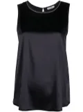 Peserico bead-embellished vest top - Blue