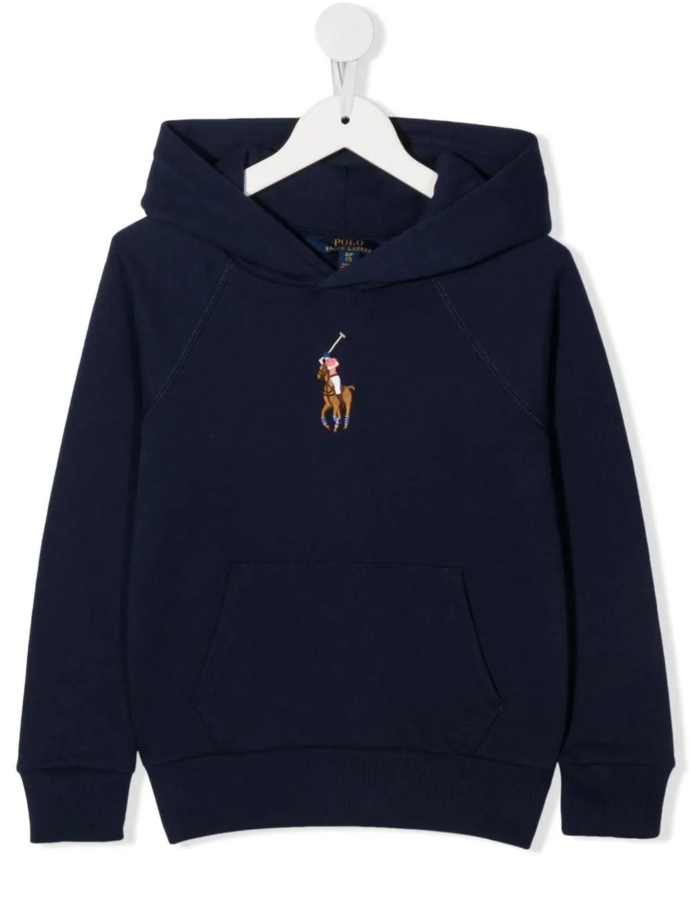 Ralph Lauren Kids logo-print pullover hoodie - Blue