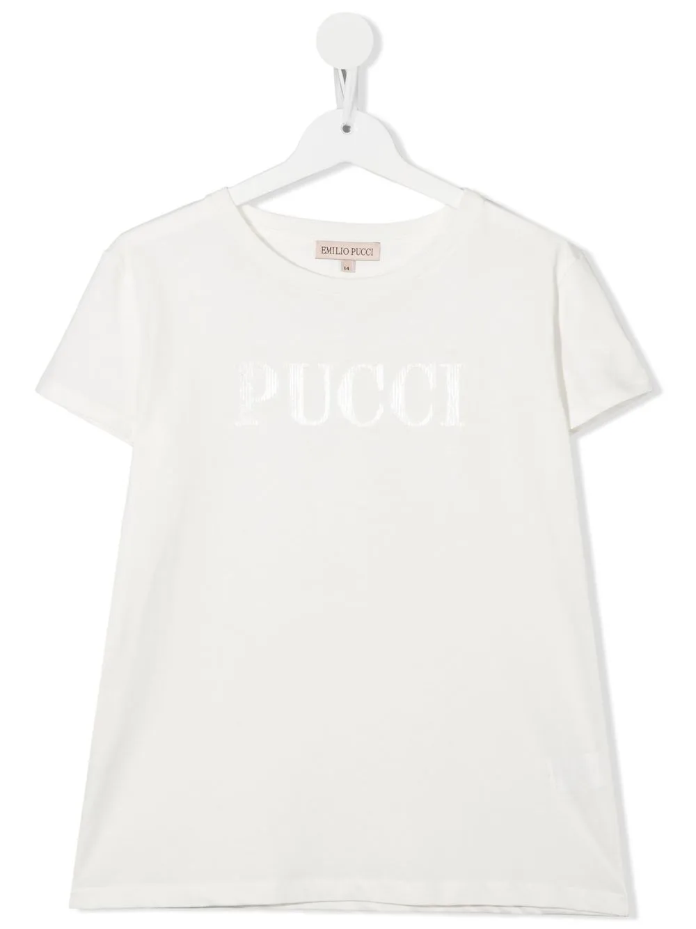 

PUCCI Junior playera con logo estampado - Neutro