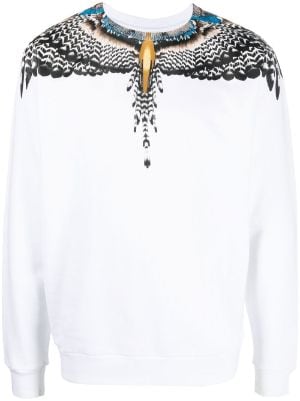 Marcelo burlon felpa on sale bianca