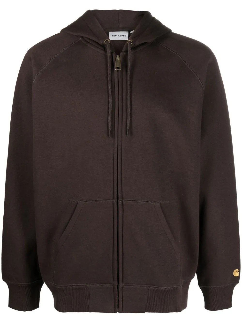 

Carhartt WIP hoodie Chase con cierre - Marrón