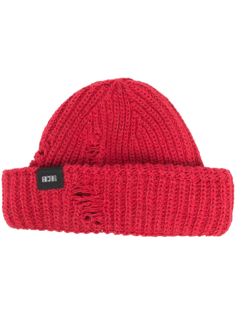 

Gcds gorro tejido con dobladillo vuelto - Rojo
