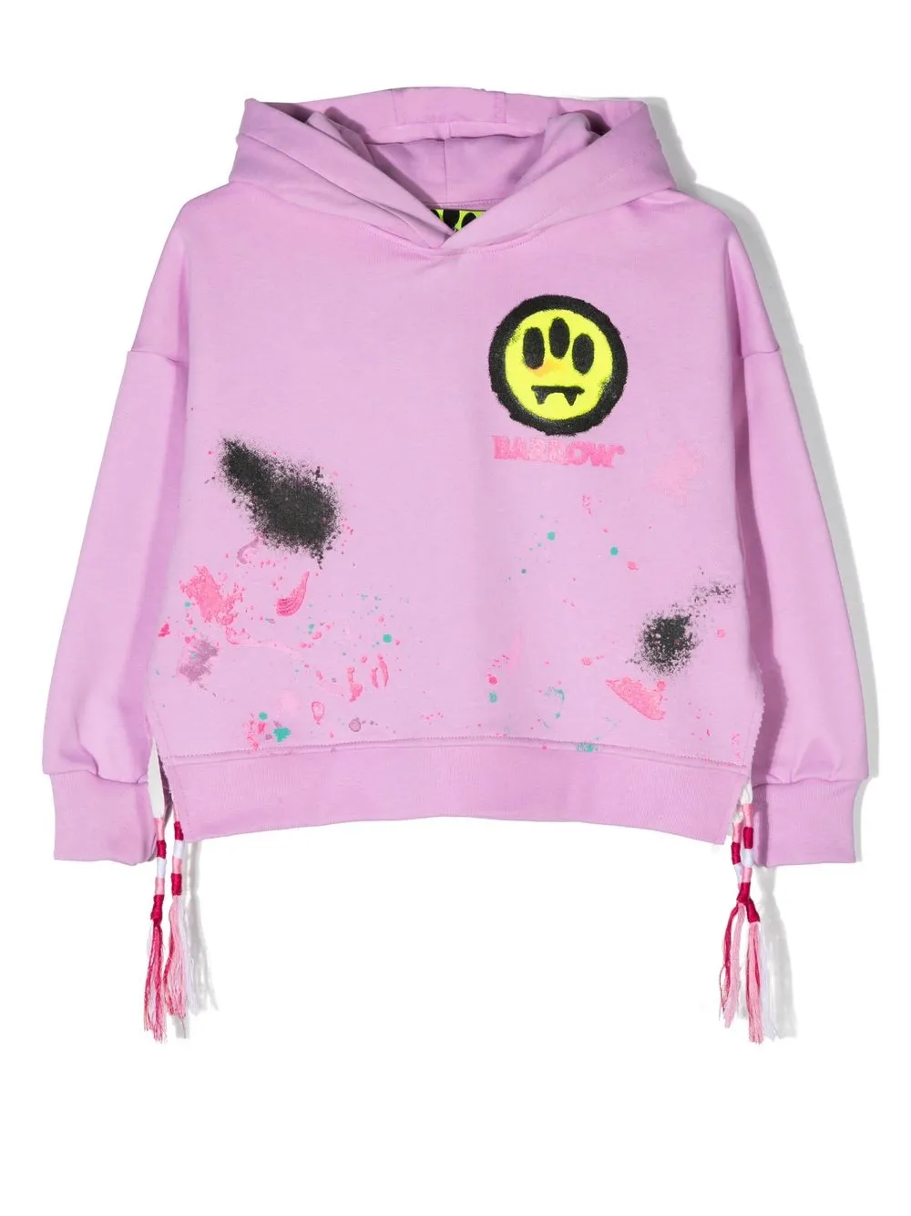

Barrow kids hoodie con efecto envejecido - Rosado