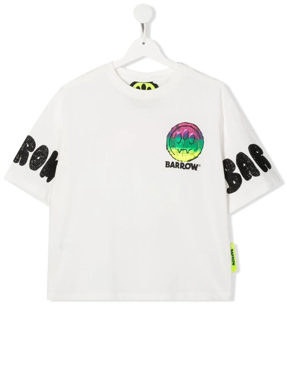 

Barrow kids playera con logo estampado y glitter - Blanco