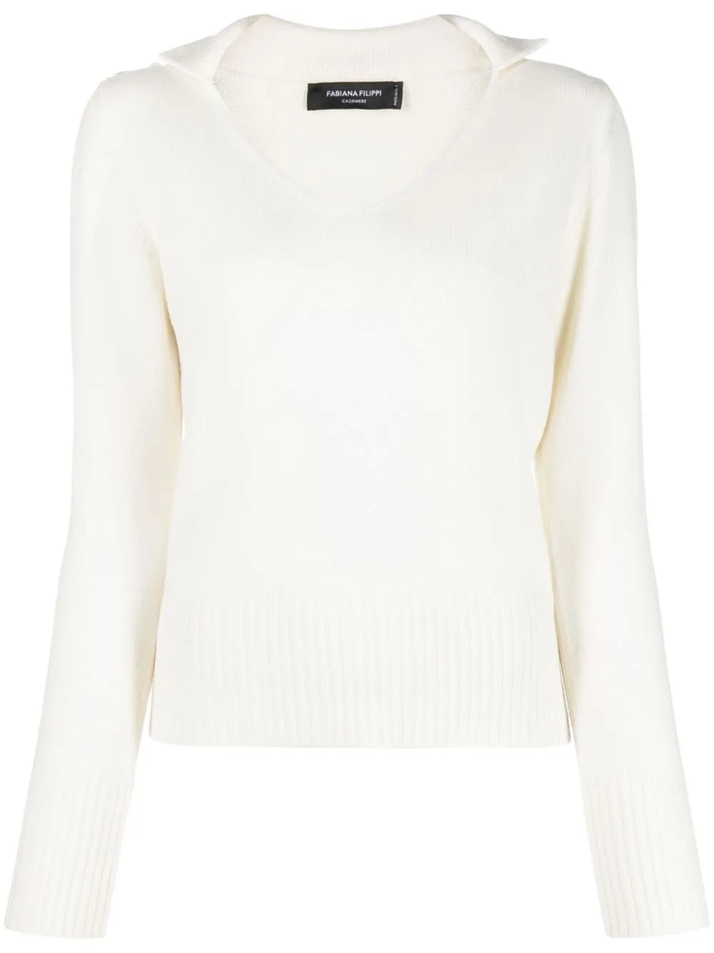 

Fabiana Filippi V-neck cashmere jumper - White