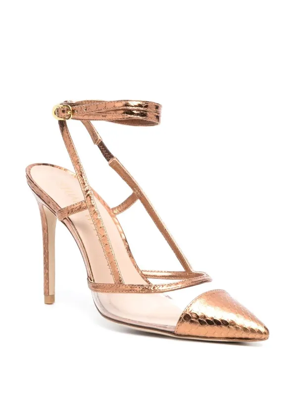 stuart weitzman metallic pumps