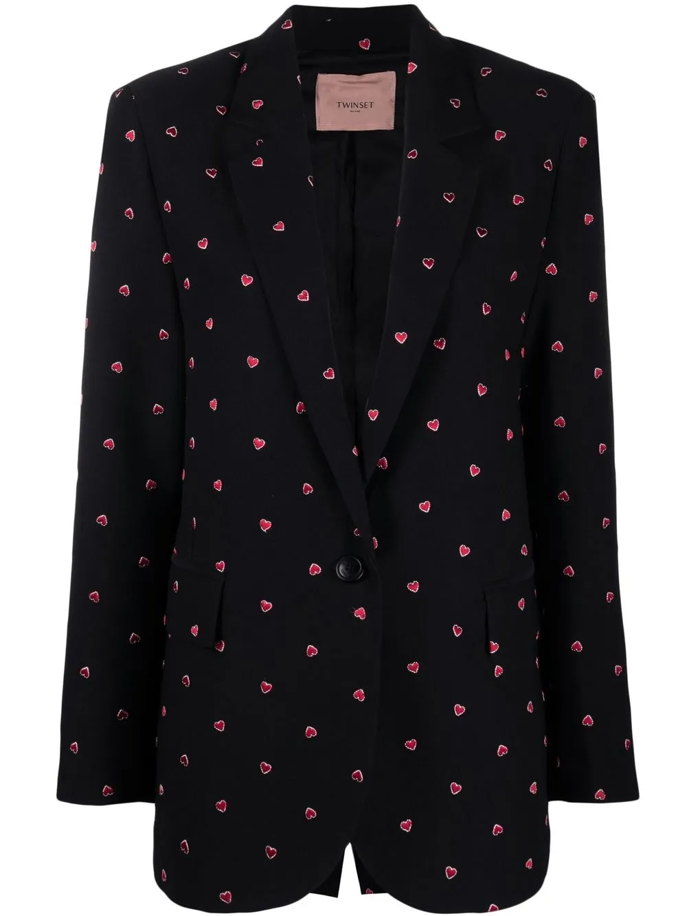 

TWINSET blazer con detalles bordados - Negro