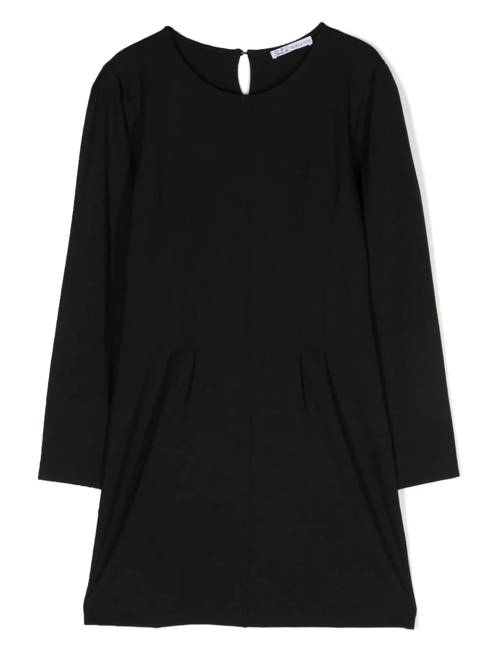 

Patrizia Pepe girl TEEN round neck long-sleeved dress - Black