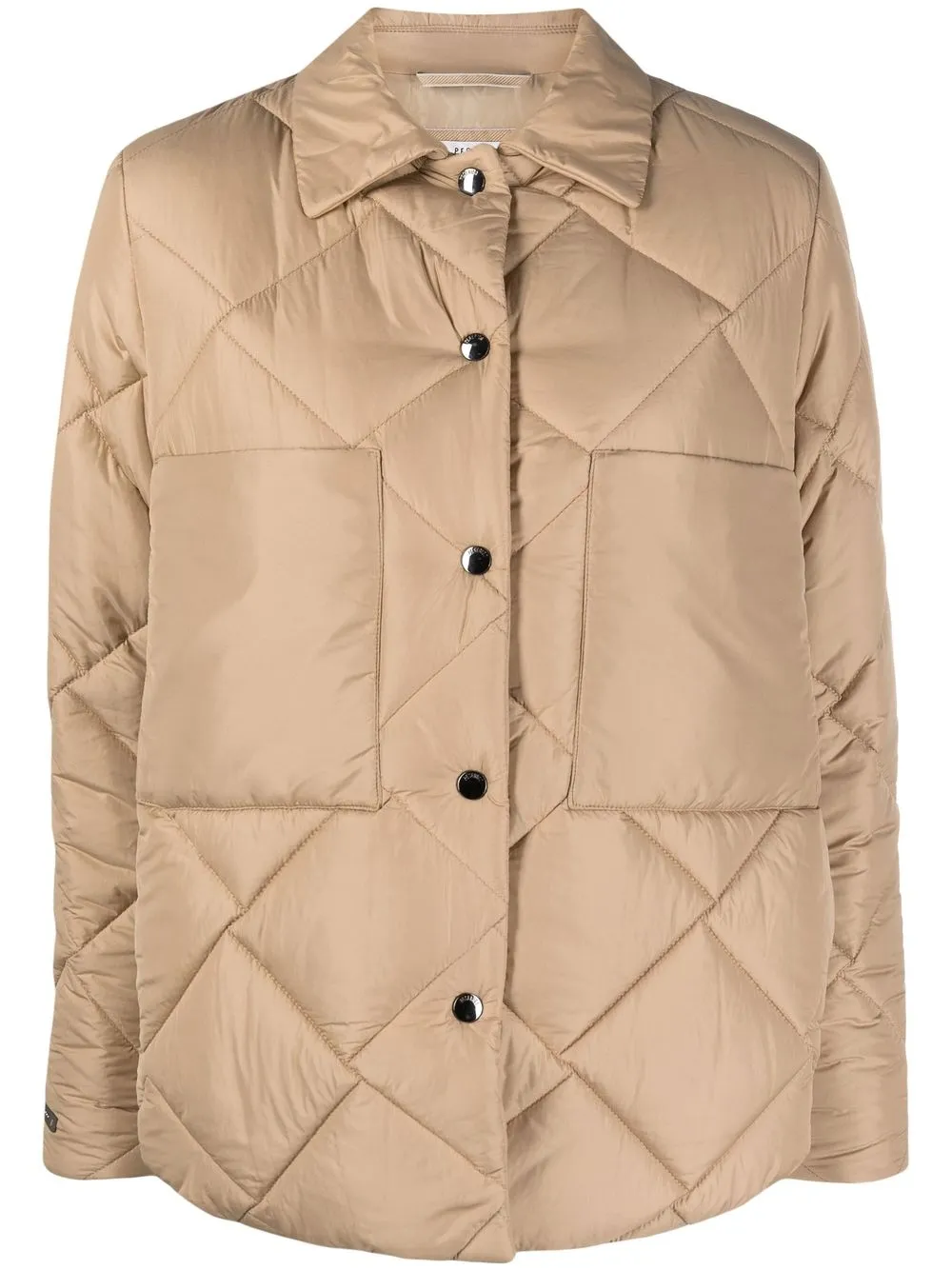 

Peserico diamond-quilted shirt jacket - Neutrals