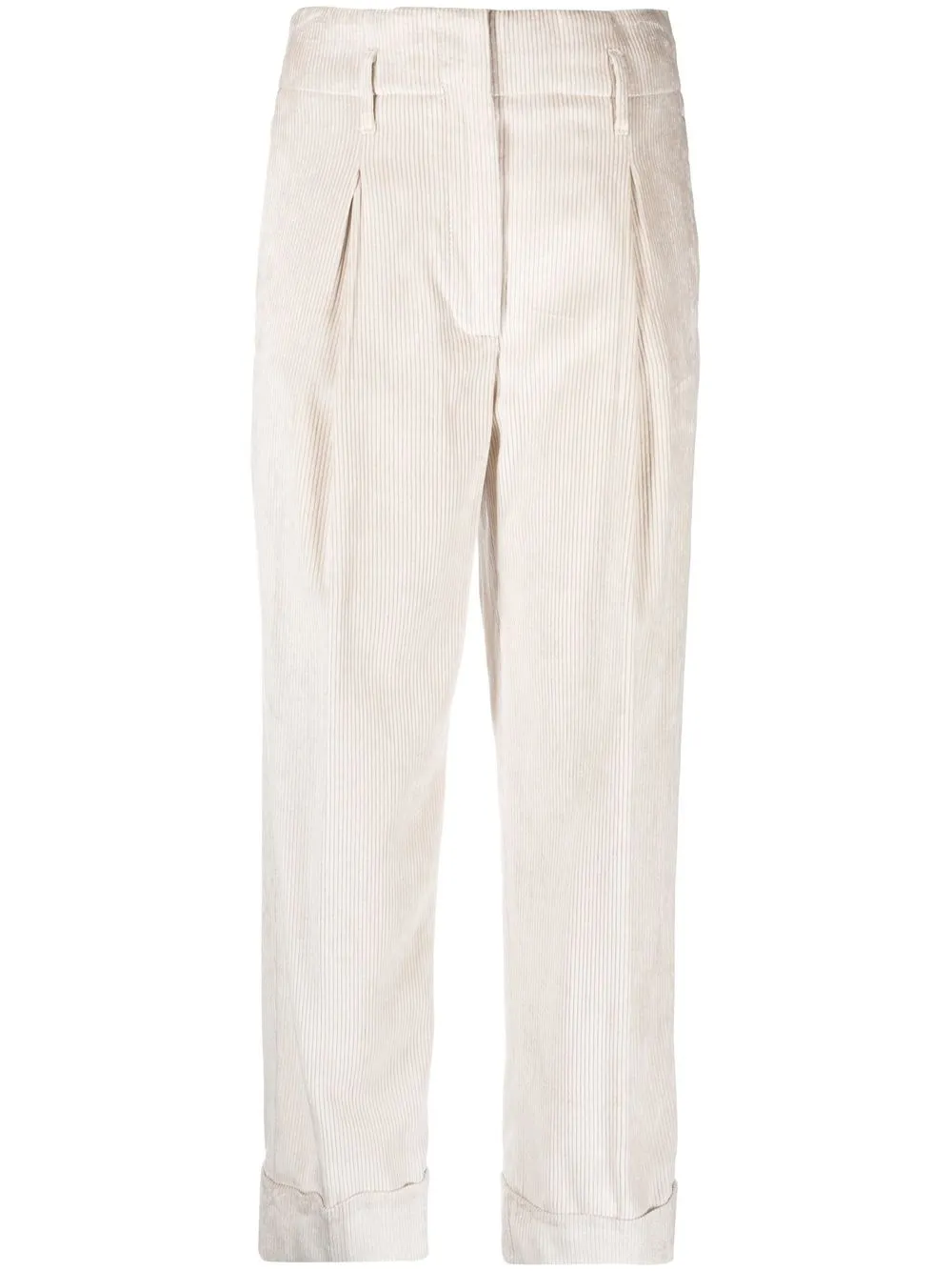 

Peserico cropped straight-leg trousers - Neutrals