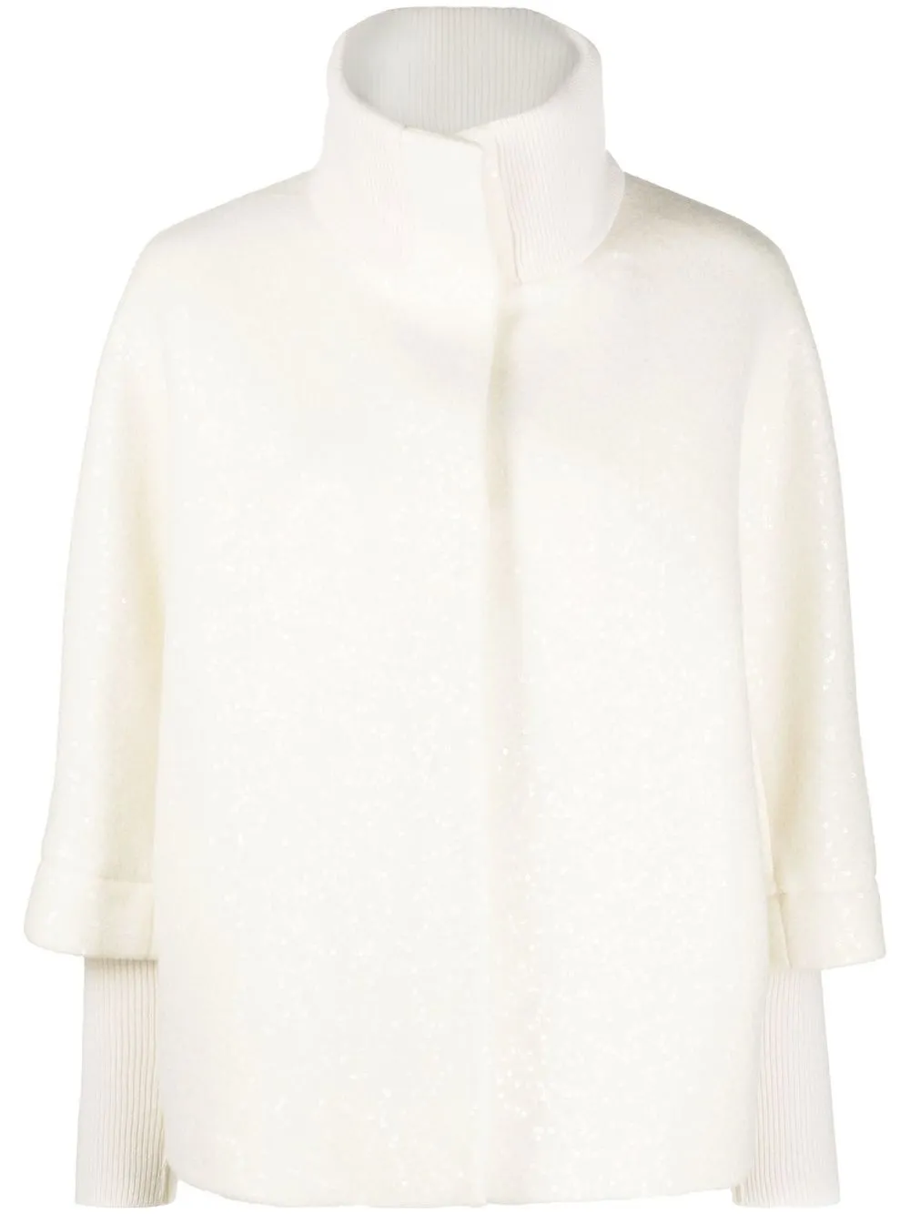 

Peserico cropped-sleeve wool jacket - Neutrals