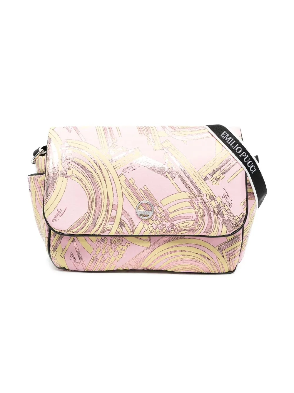 

PUCCI Junior bolsa de hombro con estampado gráfico - Rosado