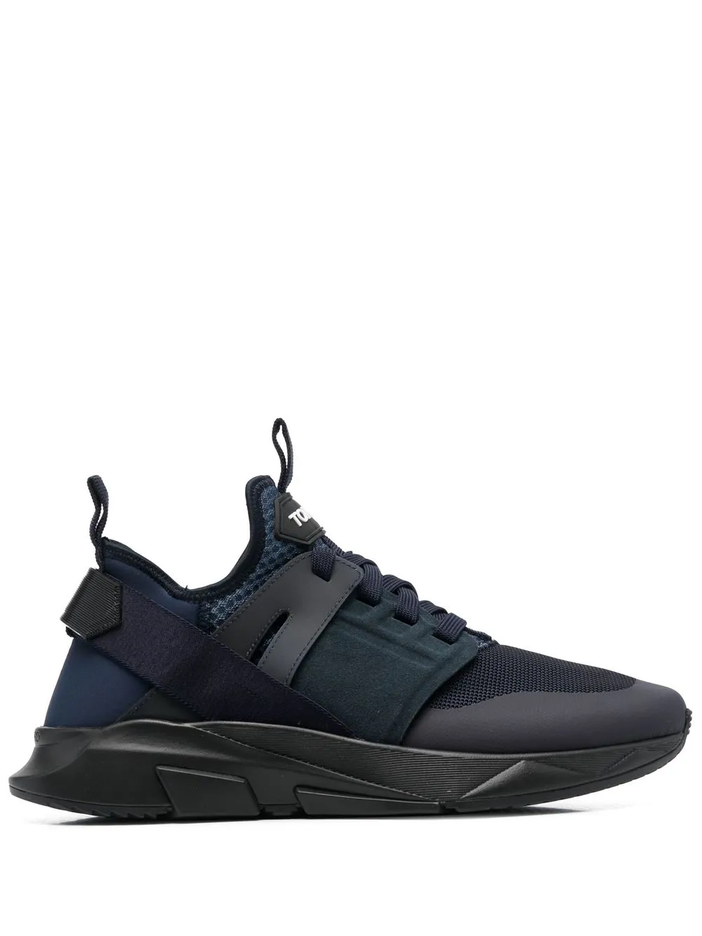 

TOM FORD logo-tongue detail sneakers - Blue