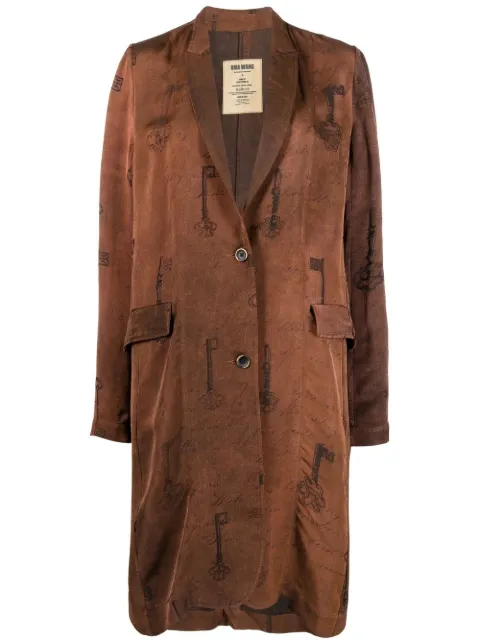 Uma Wang key-print coat