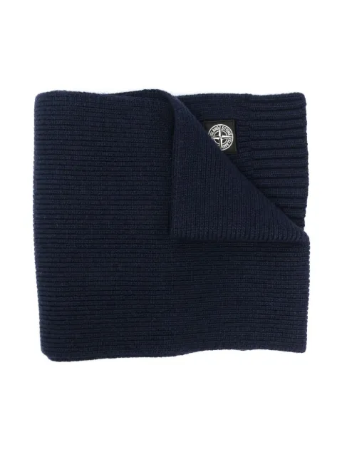 Stone Island Junior ribstrikket tørklæde