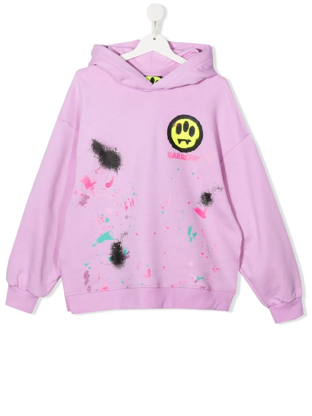 

Barrow kids hoodie con logo estampado - Rosado