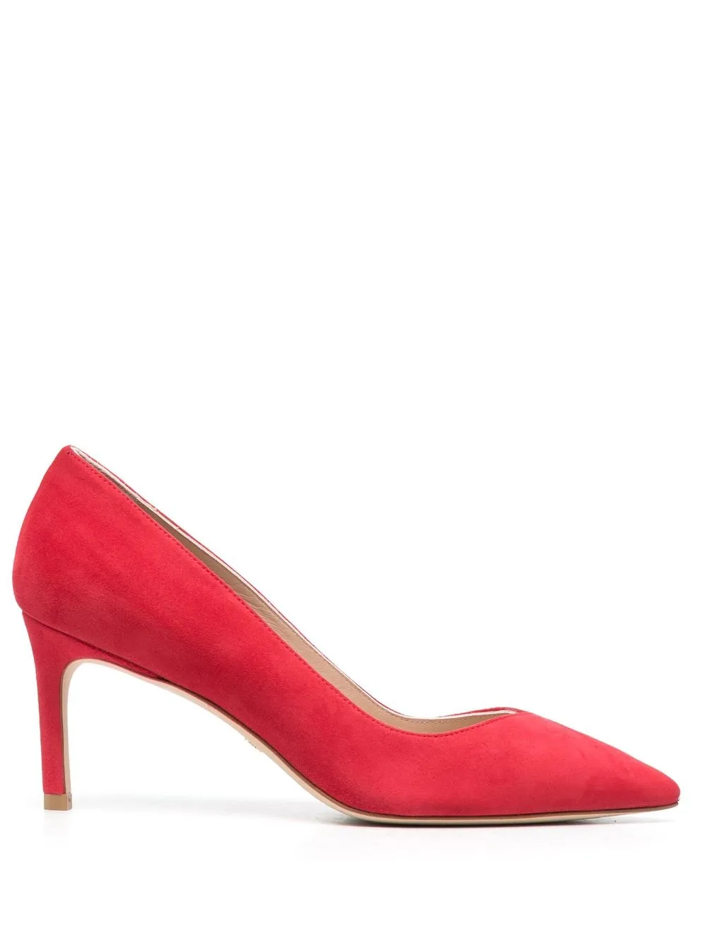 

Stuart Weitzman 75mm suede pumps - Red