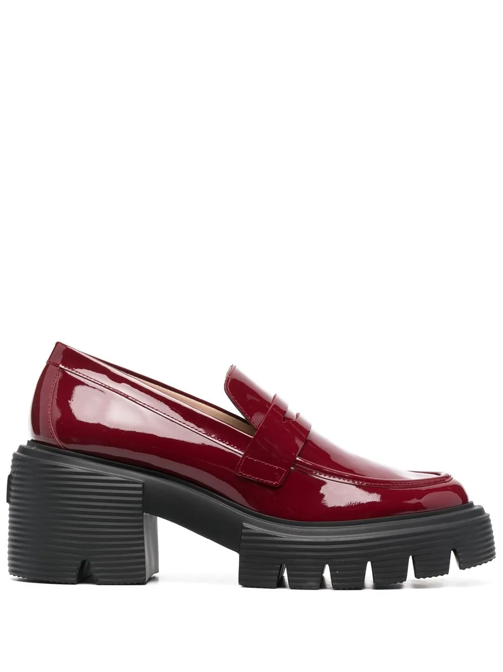 

Stuart Weitzman mocasines con tacón de 75mm - Rojo