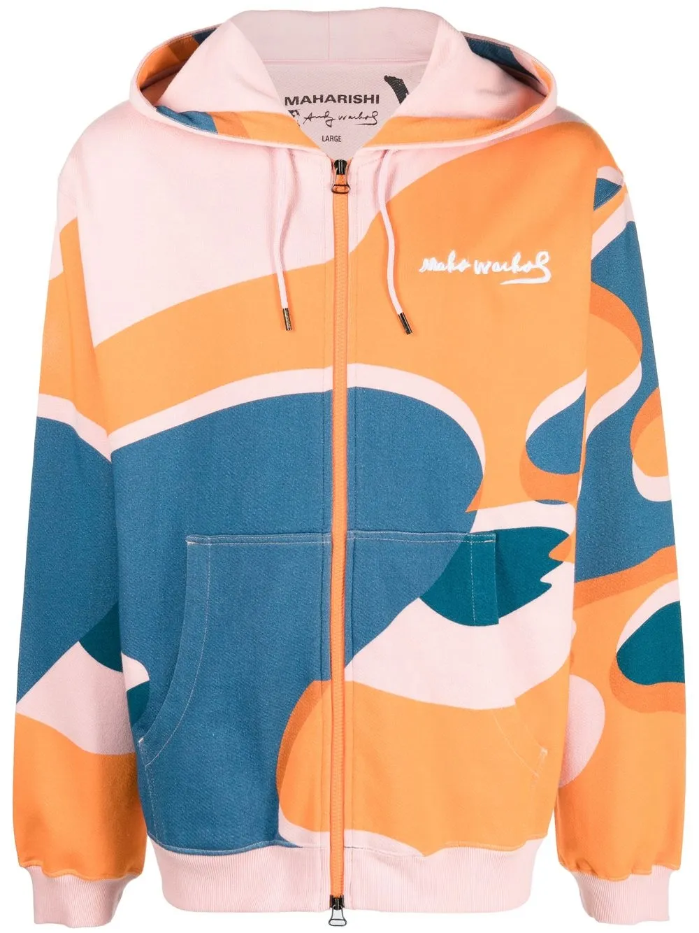 

Maharishi hoodie con estampado gráfico - Naranja