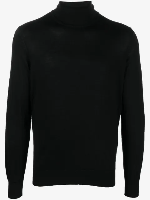 Zegna suéter tejido con cuello vuelto