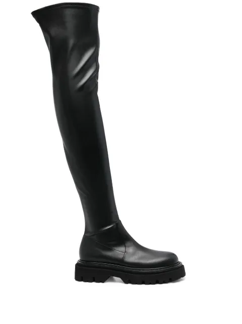 Casadei leather over-the-knee boots