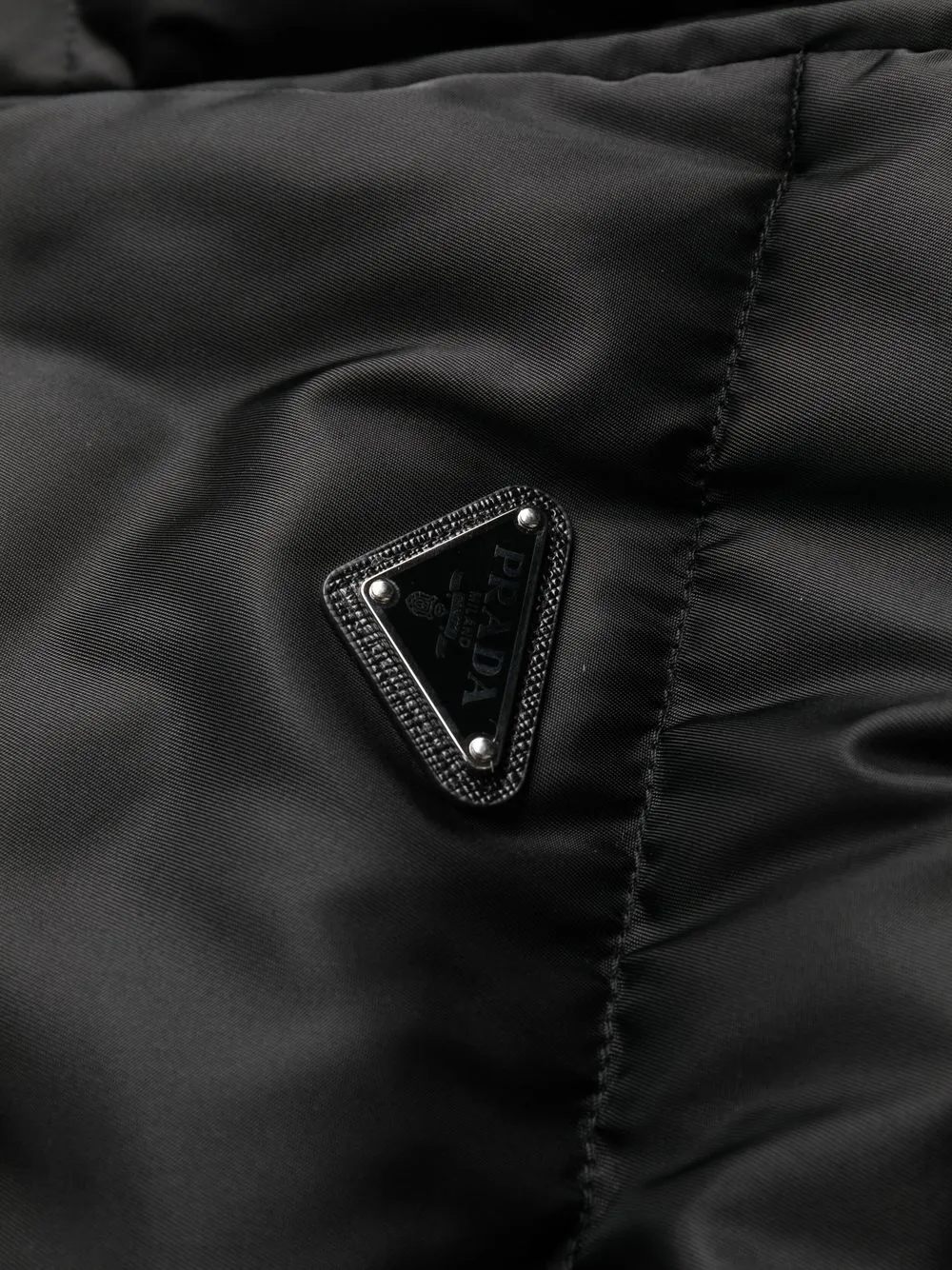 Prada trianglelogo Puffer Jacket Farfetch