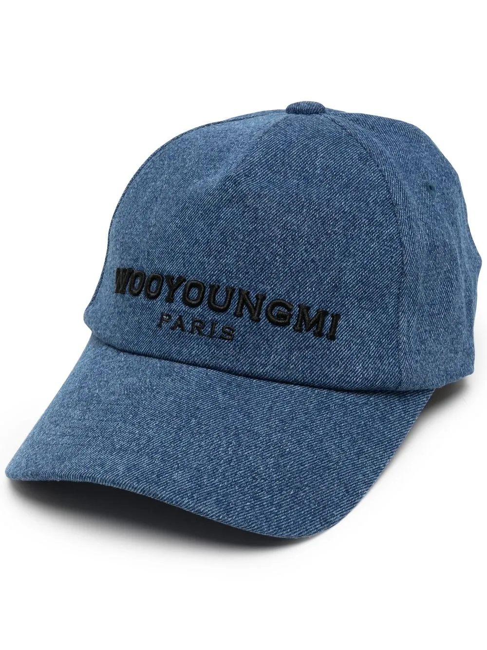 

Wooyoungmi gorra de mezclilla con logo bordado - Azul