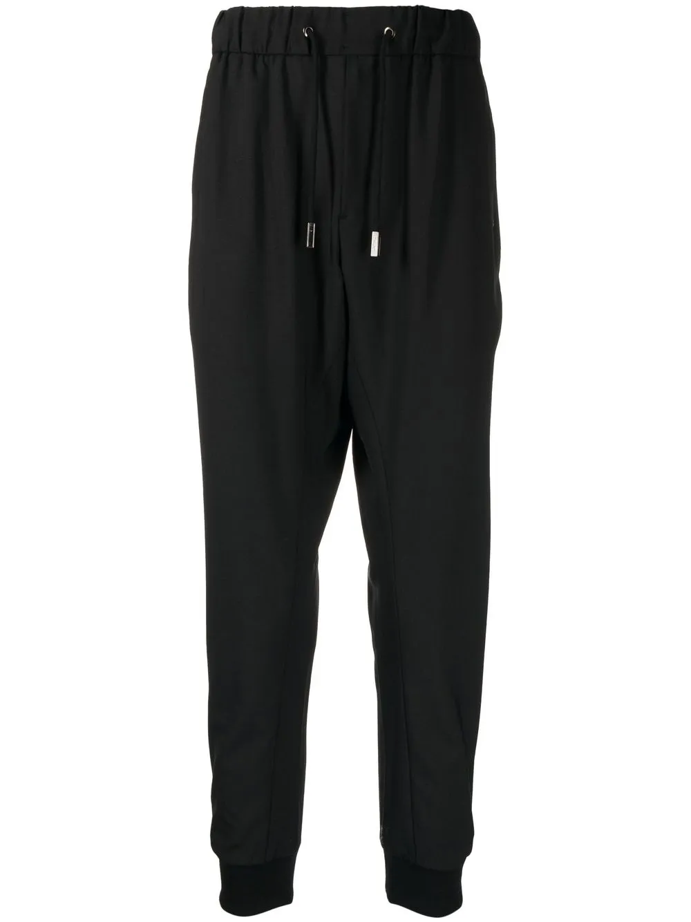 

Wooyoungmi tapered elasticated trousers - Black